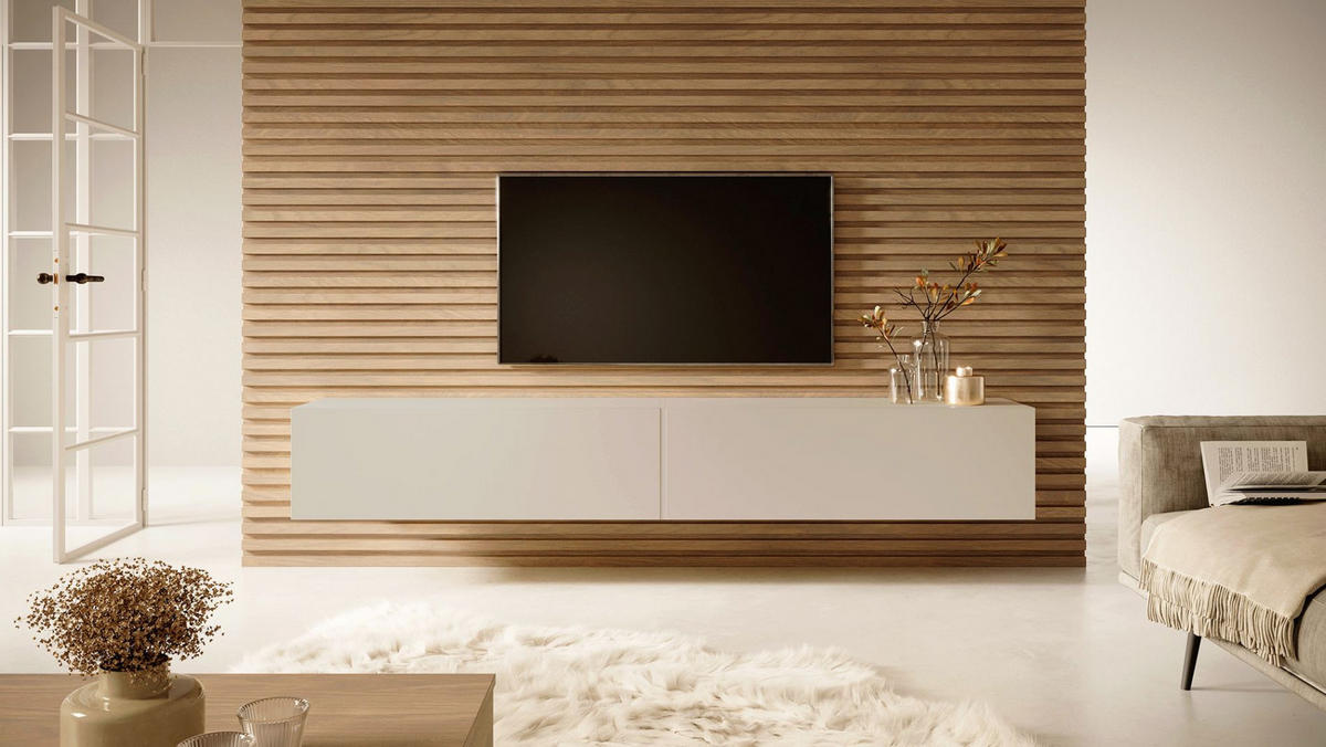 TV stolek BISIRA Kašmír 200/30/31,6 cm - šedohnědá, kompozitní dřevo (200/30/31.6cm) - Selsey