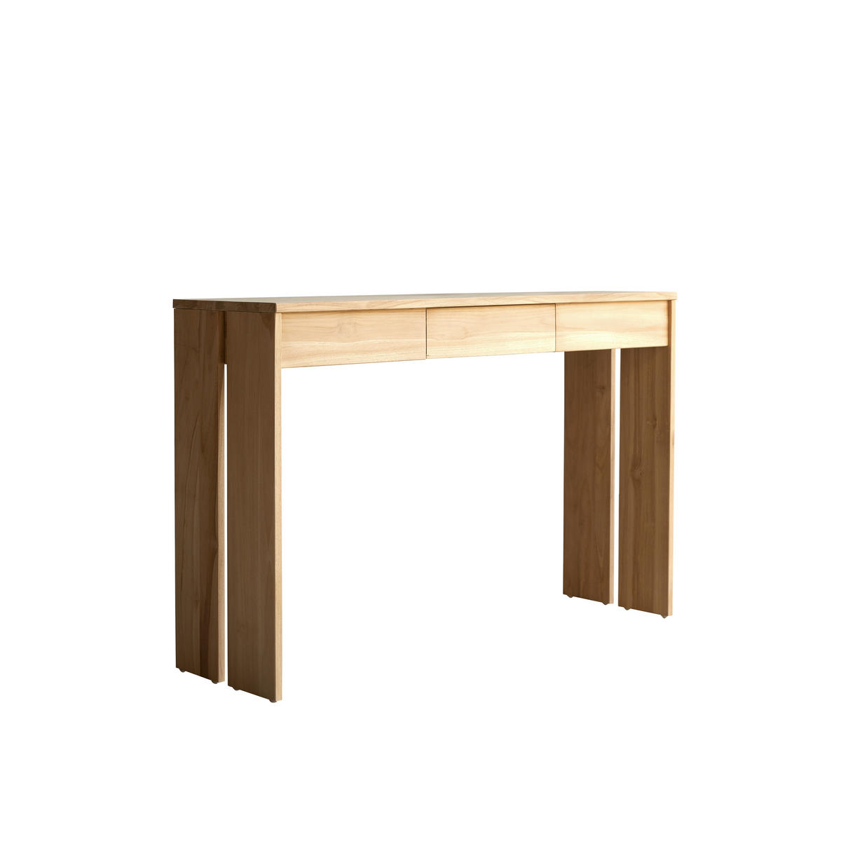 KONSOLENTISCH Eden Natur aus Teak - Naturfarben, Holz (35/120/78cm) - Tikamoon