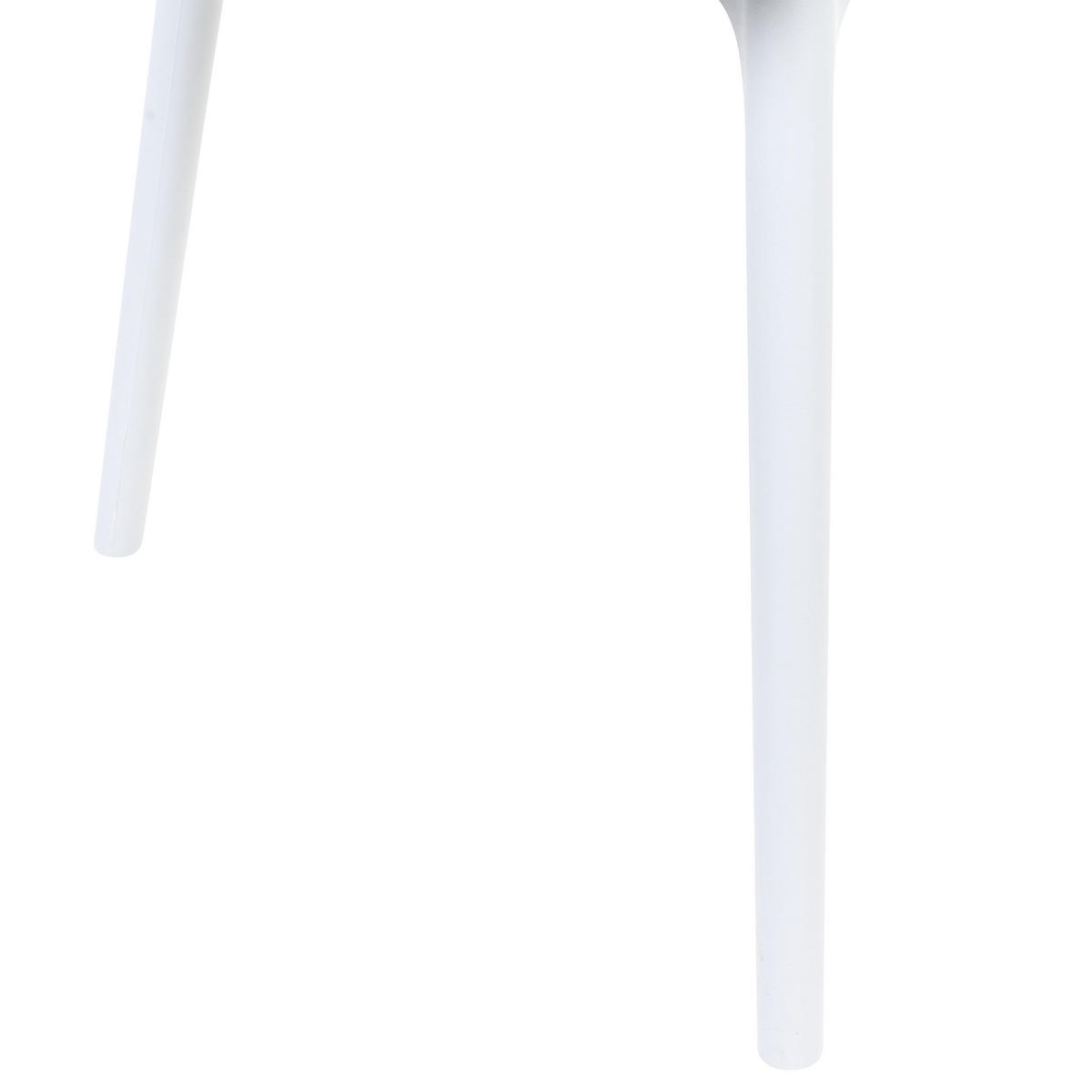 ESSZIMMERSTUHL 2er-Set Kunststoff Weiß Almira - Weiß, Kunststoff (54/84/50cm) - Beliani