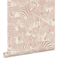 TAPETE Zebras 50 x 900 cm - Pink, Papier (50/0.1cm) - ESTAhome