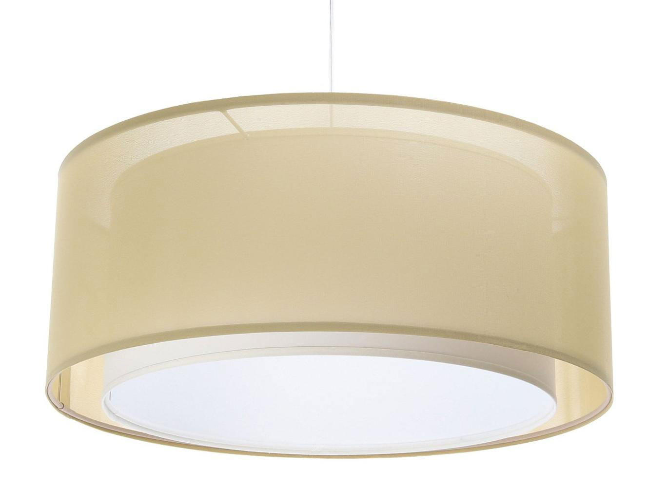 HÄNGELEUCHTE Pastell 60/22 cm - Beige/Weiß, Kunststoff (60/1.5/22cm) - ONZENO