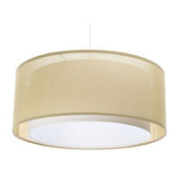 HÄNGELEUCHTE Pastell 60/22 cm - Beige/Weiß, Kunststoff (60/1.5/22cm) - ONZENO