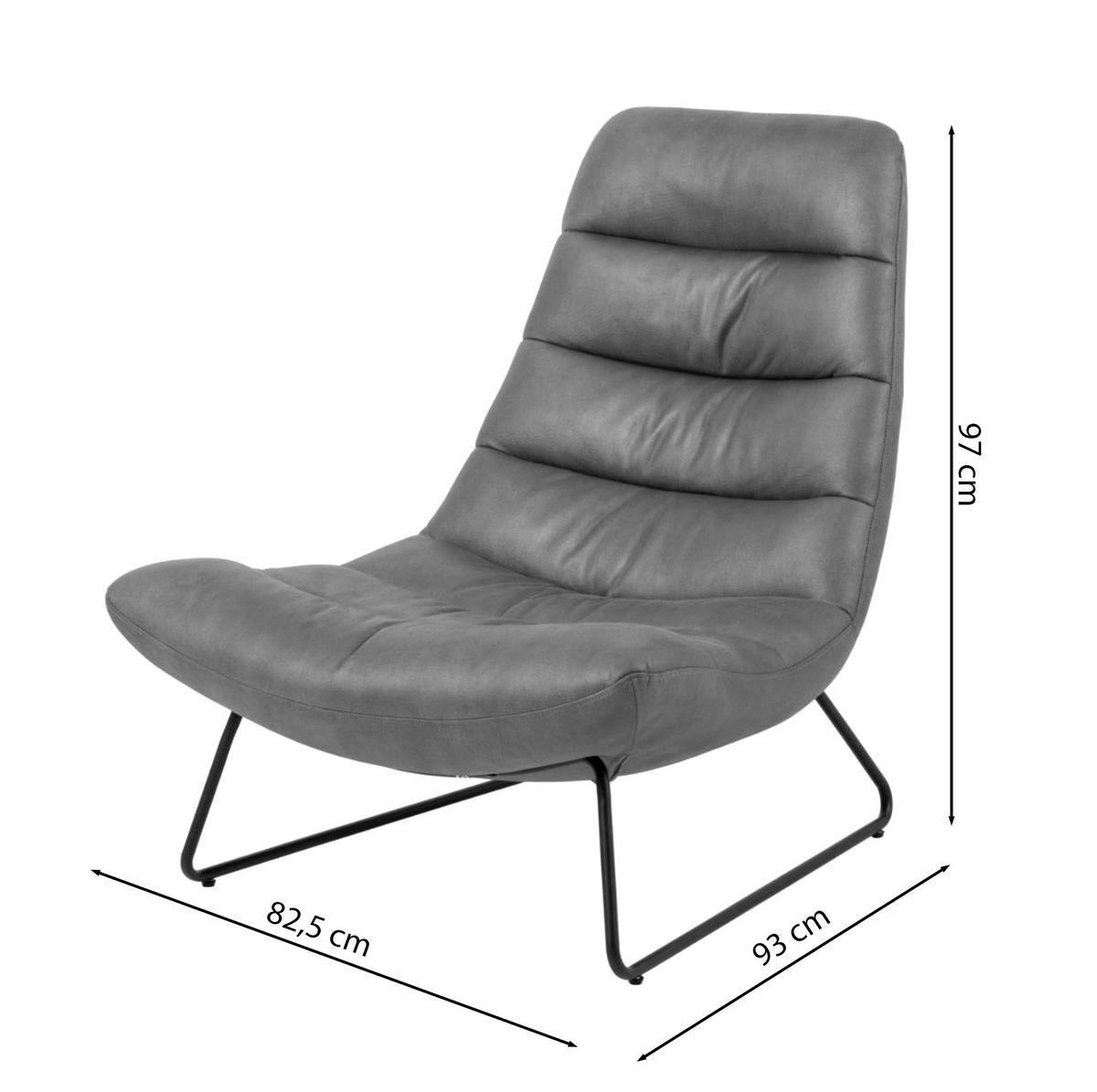 SESSEL Forgents mit Bouclé-Bezug in Beige - Beige/Schwarz, Textil/Metall (82.5/97/93cm) - Selsey