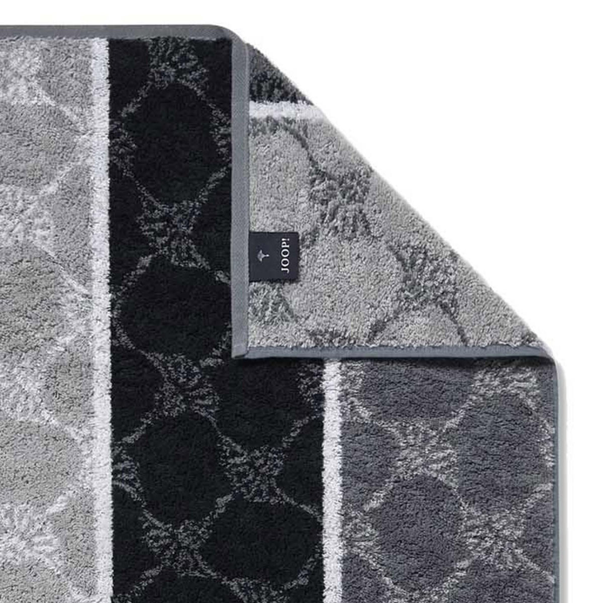 HANDTUCH Unisex Signature Cornflower Stripes Grau 3er Pack Baumwolle - Schwarz, Textil (100/50cm) - Joop!
