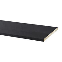 SOCKELLEISTE Fresco Anthrazit 200 / 1,8 / 10cm - Holzdekor - Anthrazit, Holzwerkstoff (1.8/200/10cm) - Feldmann-Wohnen