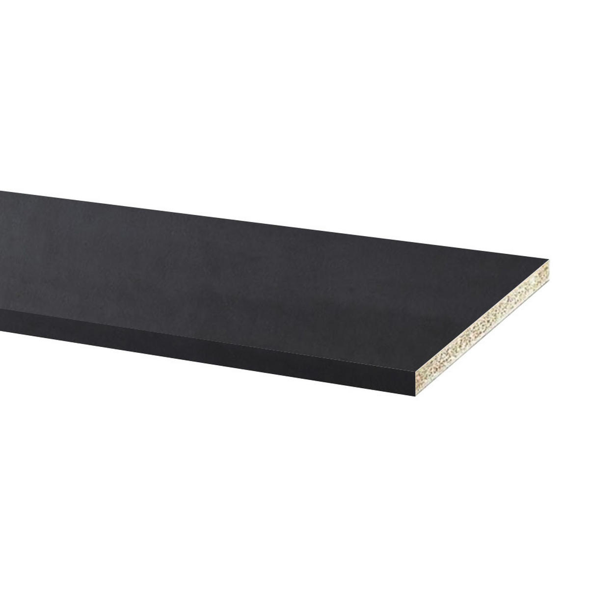 SOCKELLEISTE Fresco Anthrazit 200 / 1,8 / 10cm - Holzdekor - Anthrazit, Holzwerkstoff (1.8/200/10cm) - Feldmann-Wohnen