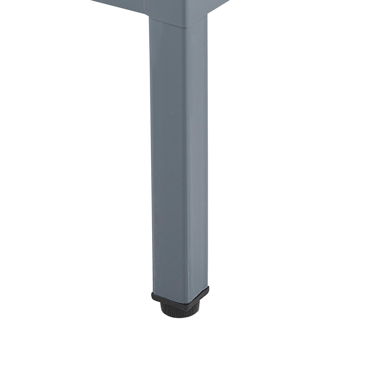 LOWBOARD Stahl grau matt 2 Türen 100 cm Uria - Grau, Metall (100/65/40cm) - Beliani