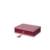 SCHMUCKBOX Tang S, Flach, MDF, Rosa / Beere, 22 x 16 cm - Rosa, Holzwerkstoff (7.8/22/17.5cm) - Gift Company