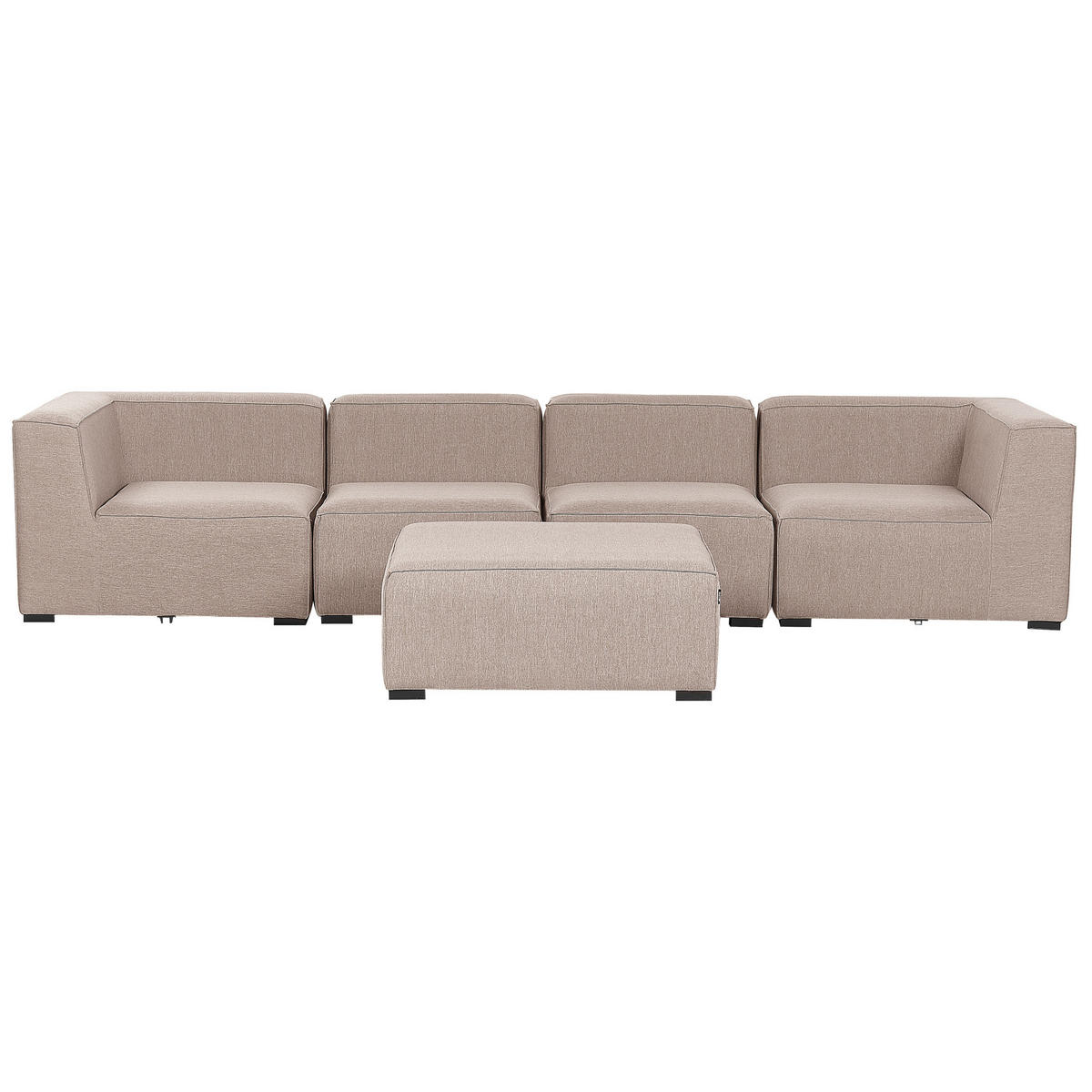 LOUNGE SET 4-Sitzer beige modular Arezzo - Beige, Textil - Beliani