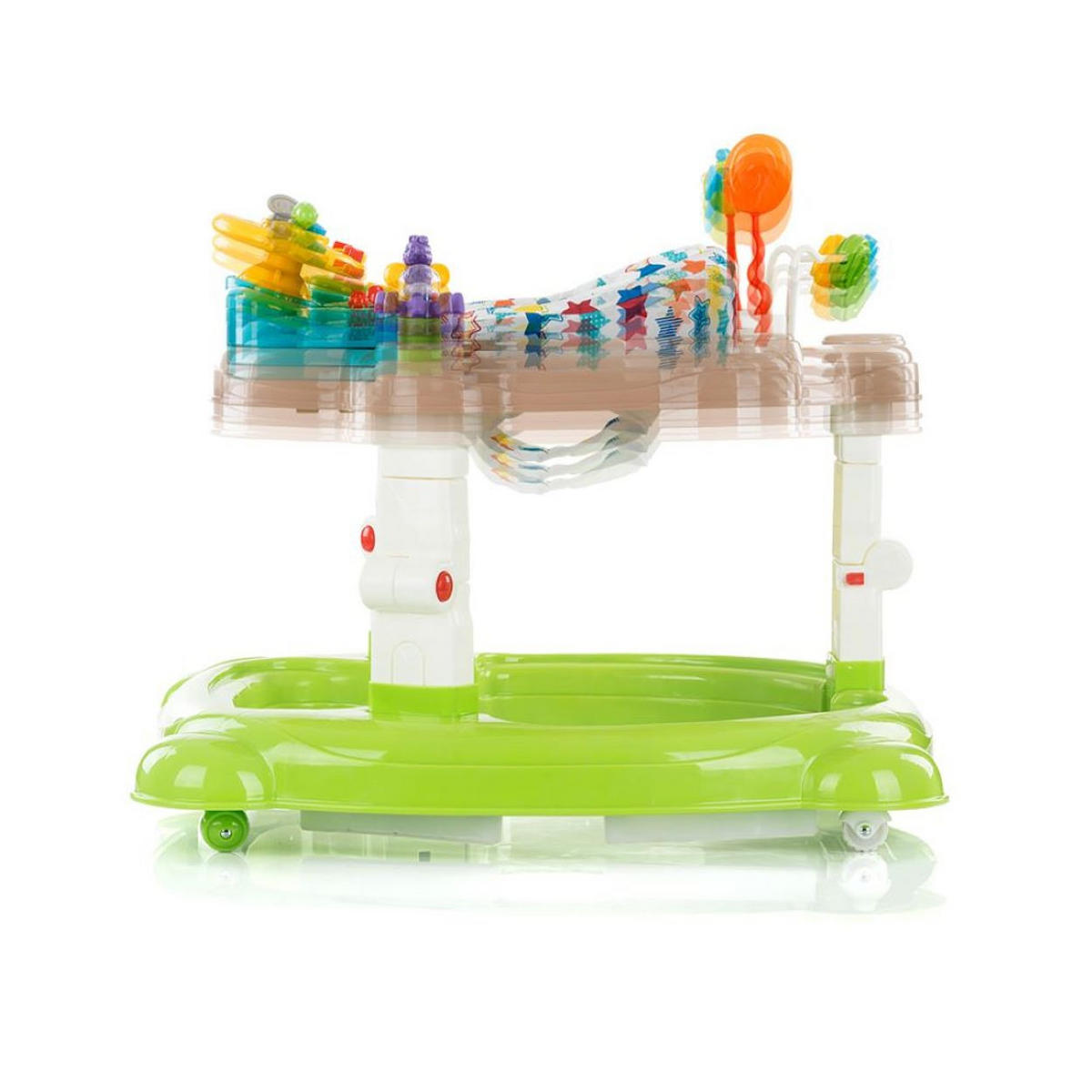 LAUFHILFE 4 in 1 Joya Lux grün Hopser, Wippe, Activitycenter, Stopper - Grün, Kunststoff (71/62/75cm) - Chipolino