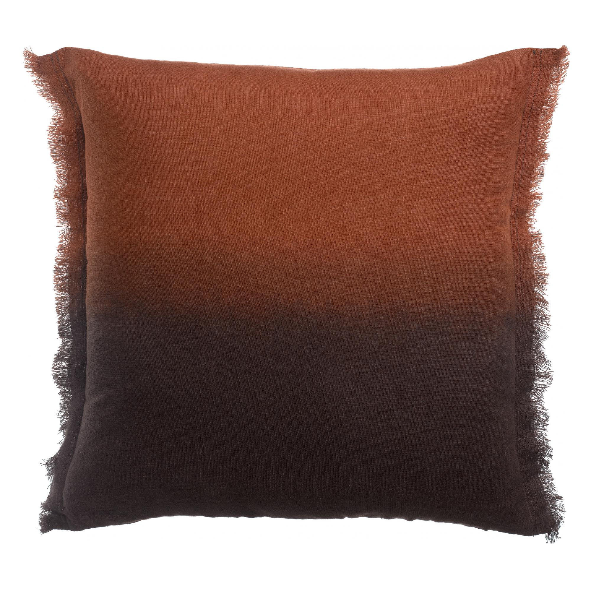 KISSEN Zeff Shade ebenbraun 45 x 45 cm - Dunkelbraun, Textil (45/45cm) - Vivaraise
