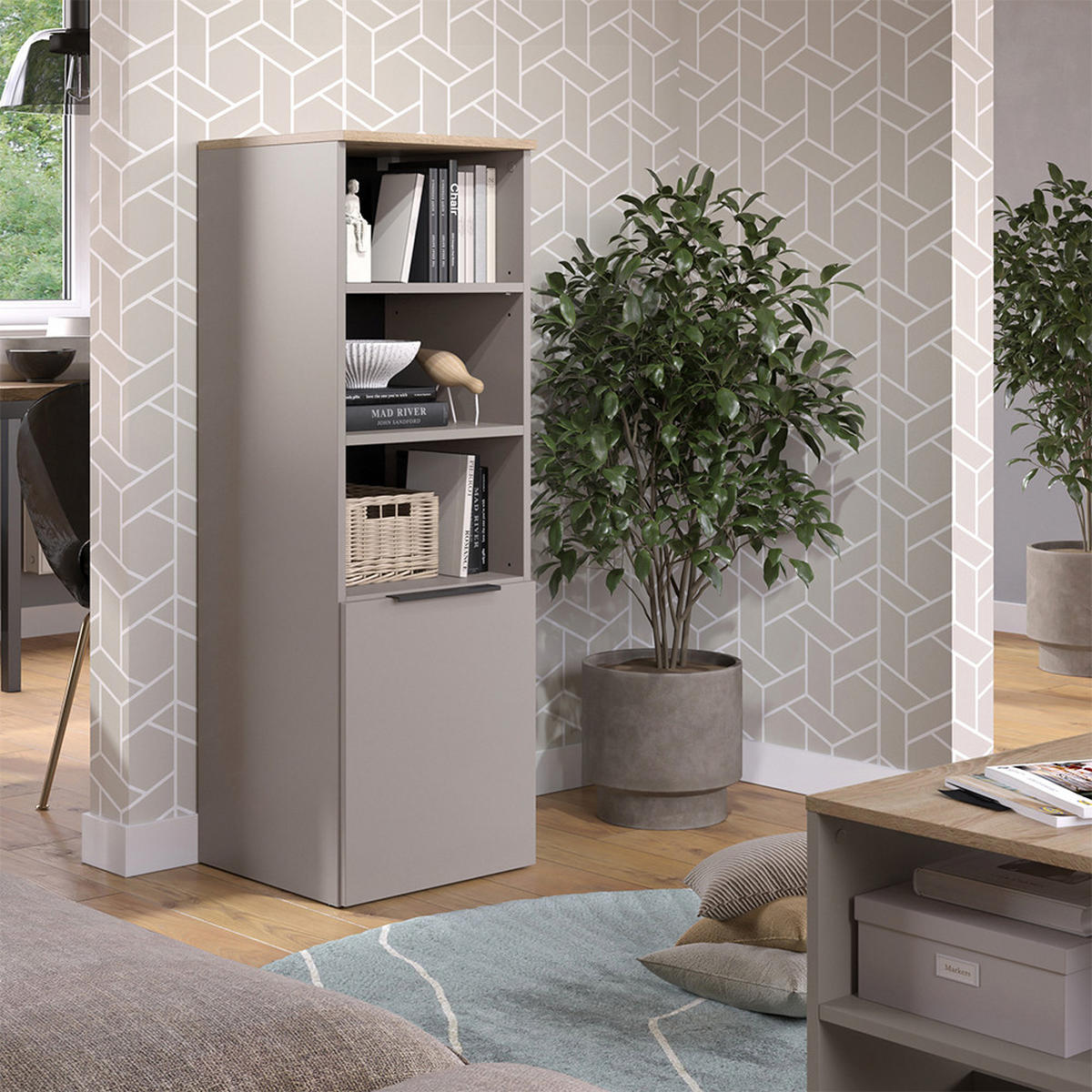 UNIVERZÁLNÍ SKŘÍŇ Wido Greige - šedobéžová, kompozitní dřevo (40.2/120/40cm) - Vicco