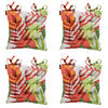 SITZKISSEN Iven 46/46 cm 4er-Set - Rot, Textil (46/8/46cm) - Madison