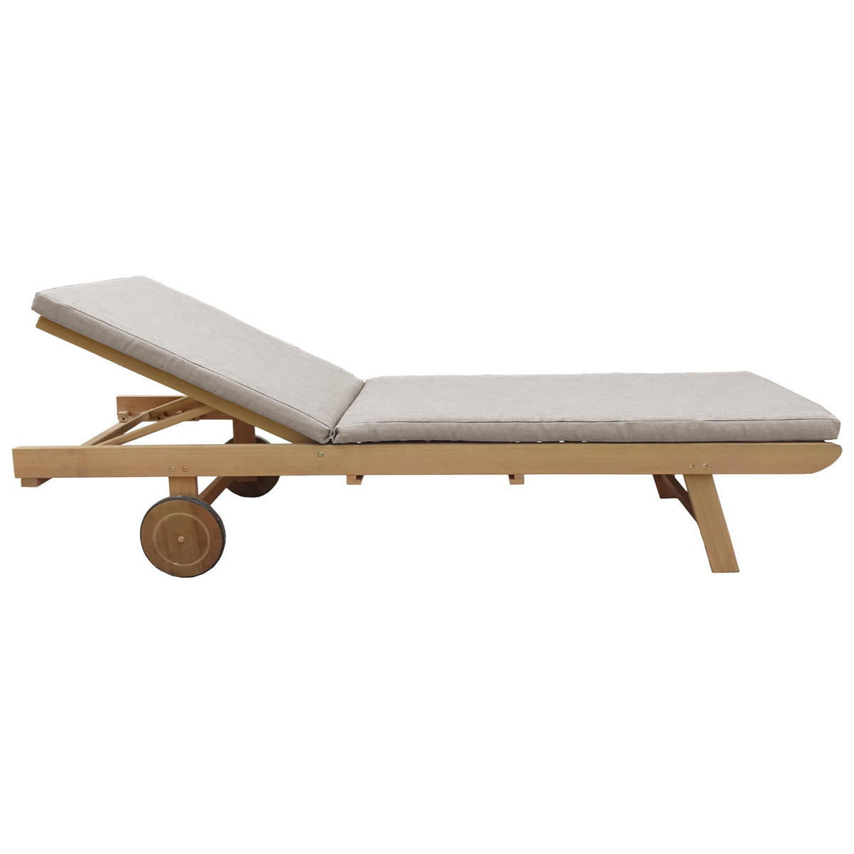 SONNENLIEGE Kanawa Sand - Beige, Holz (64/87/196cm) - Happy Garden