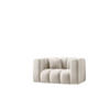 SESSEL, Sofa Grand modular stoff Salvador Hellgrau - Creme, Holz (137/70/89cm) - Kaiser Möbel