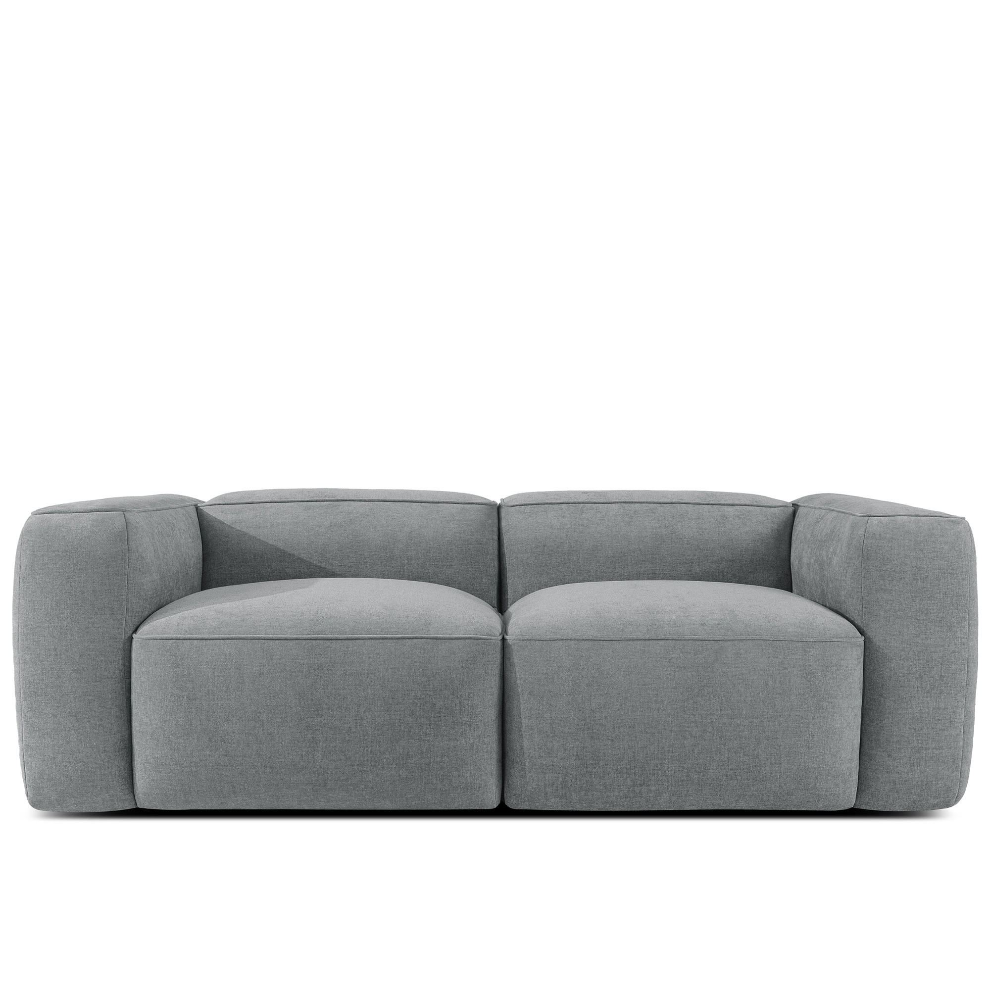 2-SITZER SOFA FUBBO, Grau - Grau, Holz/Holzwerkstoff (210/73/96cm) - KONSIMO®