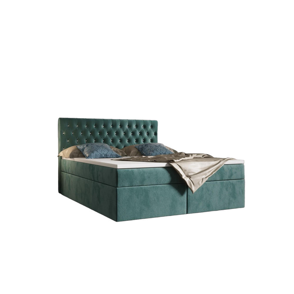 BOXBETT Monet Türkis 160x200 cm - Türkis, Textil (160/200cm) - B&B Home