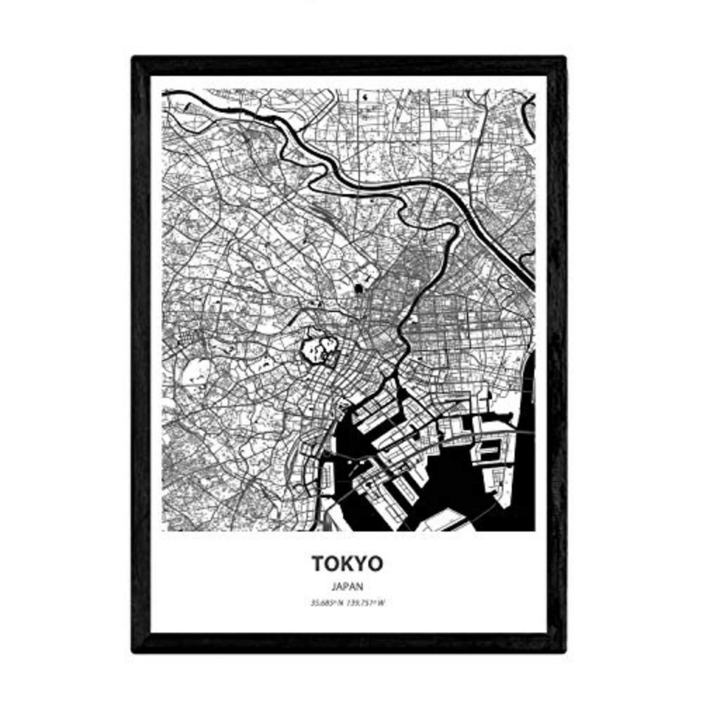 Nacnic Poster Schwarz 29.7x5x42 cm