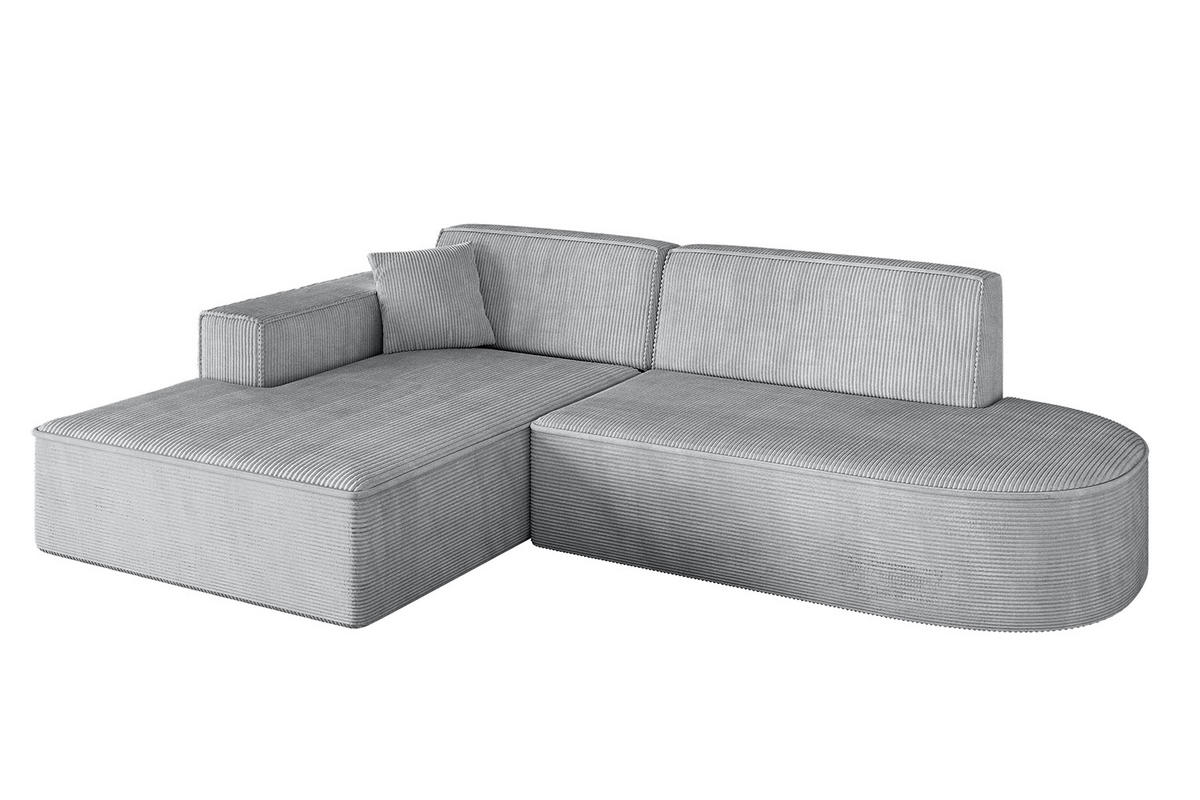ECKSOFA Ottomane Links IREA-L1-v4 - 234x171x79 cm Grau - Grau, Holzwerkstoff/Textil (234/171cm) - ALTDECOR