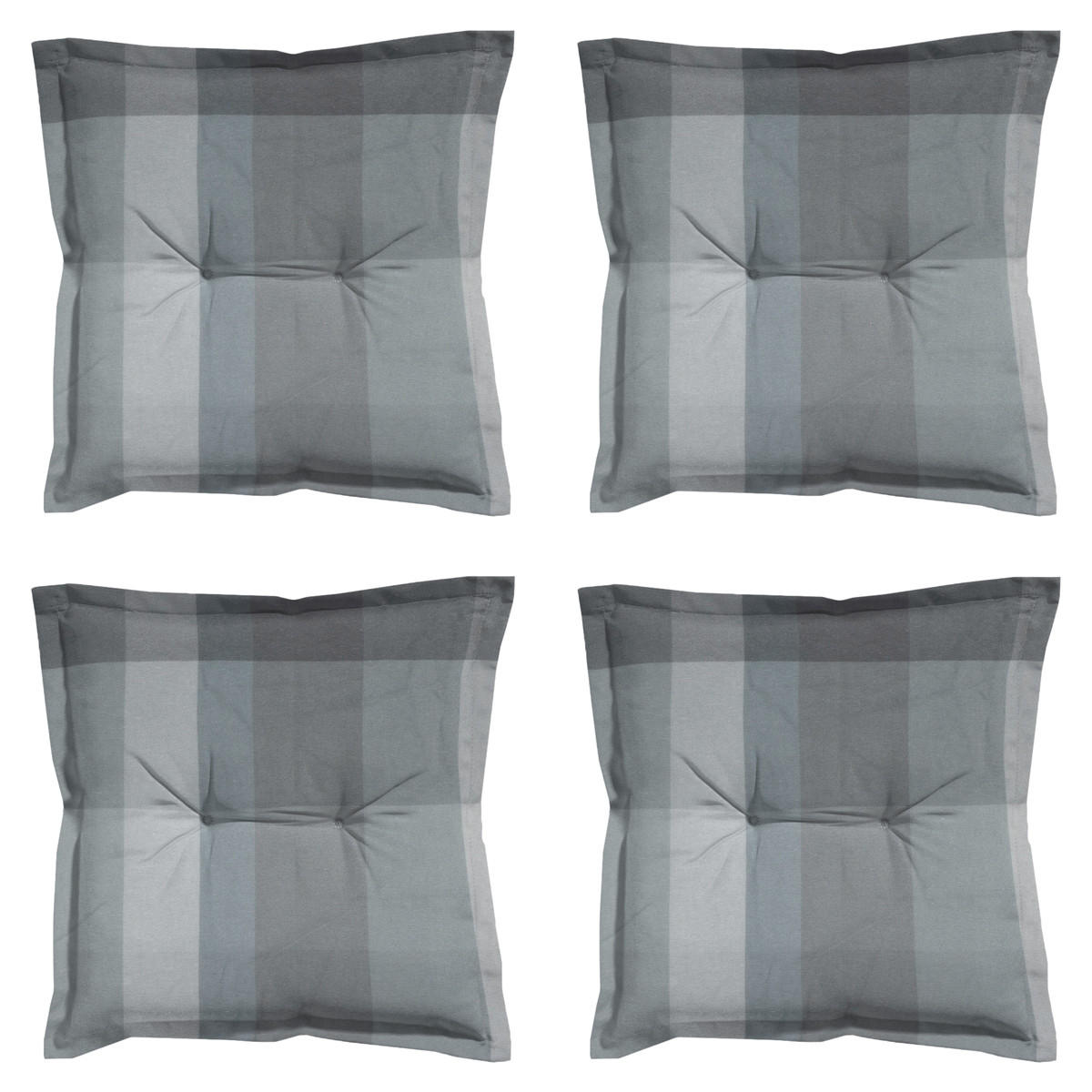 SITZKISSEN Sya 50/50 cm 4er-Set - Grau, Textil (50/5/50cm) - Madison