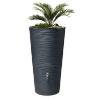 2IN1 Regentonne 210 L, graphite grey - Grau, Kunststoff (58/110/58cm) - GARANTIA