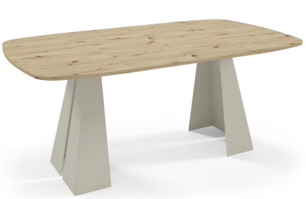 TISCH Kaschmir Figo Ausziehbar Mit Metallgestell 120x120x76 cm - Kaschmir, Holzwerkstoff (120/120/76cm) - Sepro Meble