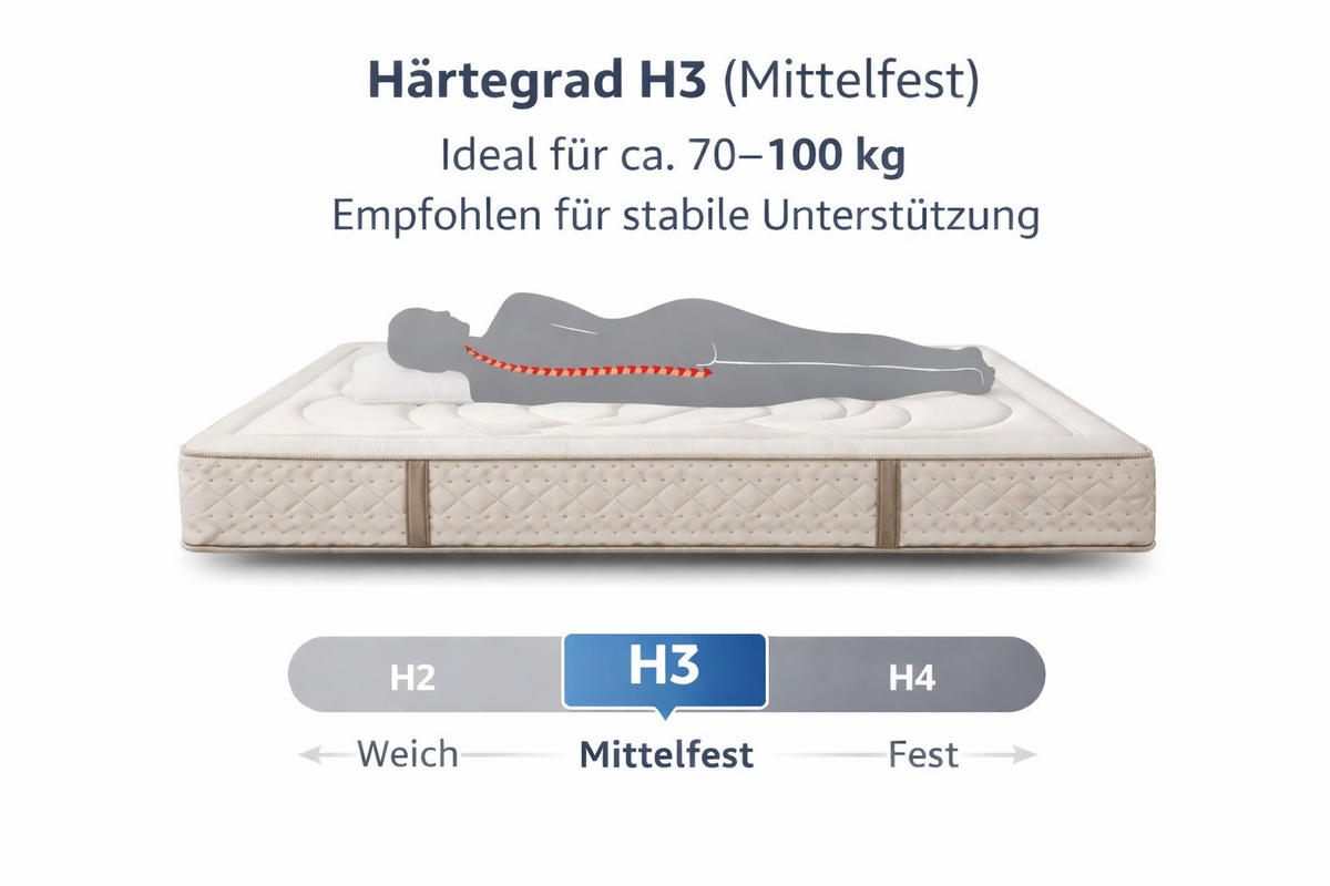 MATRATZE 90x190 Dream Repair - Weiß, Textil (90/190cm) - Simpur