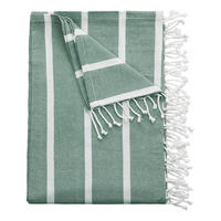 STRANDTUCH Surfside - Weiß/Grün, Textil (200/180cm) - Butlers