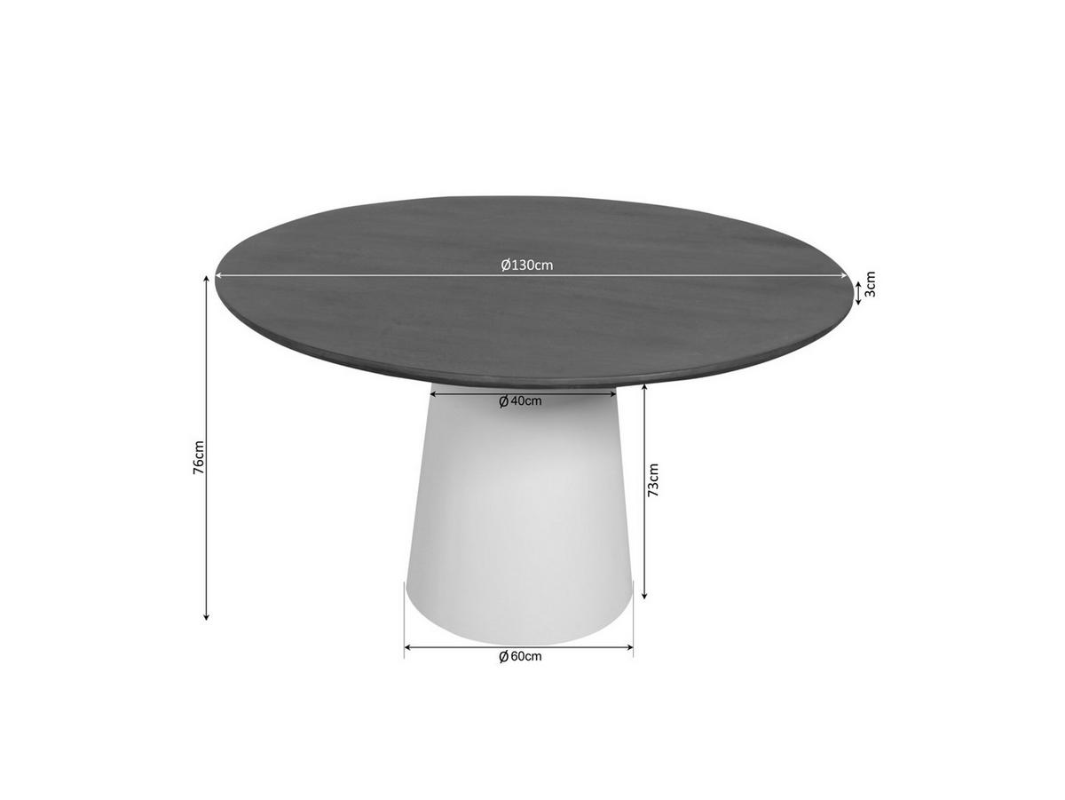 ESSTISCH Dimora Durchmesser 130 cm Braun - Braun, Holz (130/130/76cm) - Villa Möbel