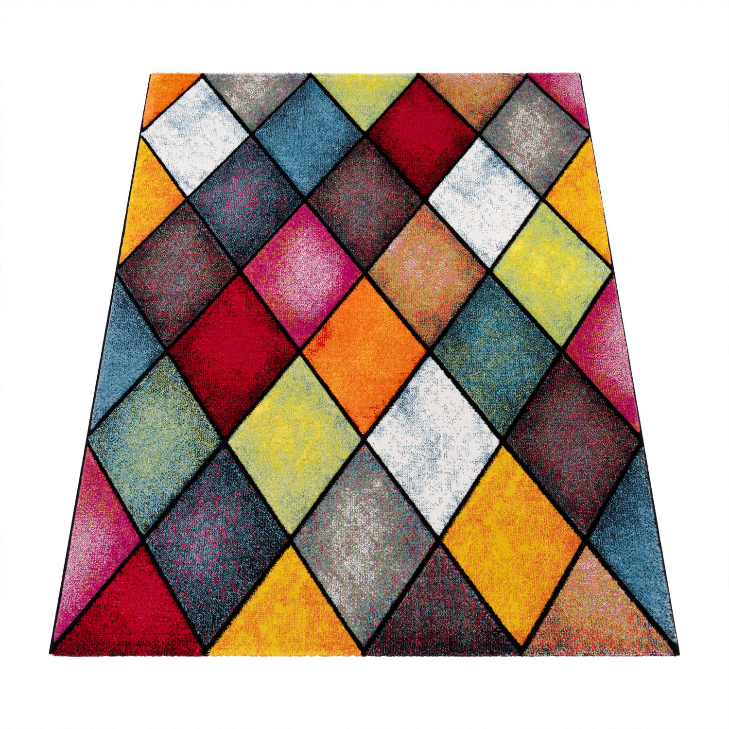 KURZFLORTEPPICH 200/290 cm Smaragd 764 - Multicolor, Kunststoff (200/290cm) - Paco Home