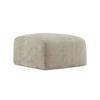 POUF Chenille Stoff Beige - Beige/Schwarz, Holzwerkstoff/Kunststoff (65/40/65cm) - LaMiaSofa