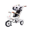 DREIRAD Futuro 2 in 1 faltbar schwarz weiß Becherhalter, Musik, Licht, Gummiräder - Schwarz, Metall (90/50/95cm) - Chipolino