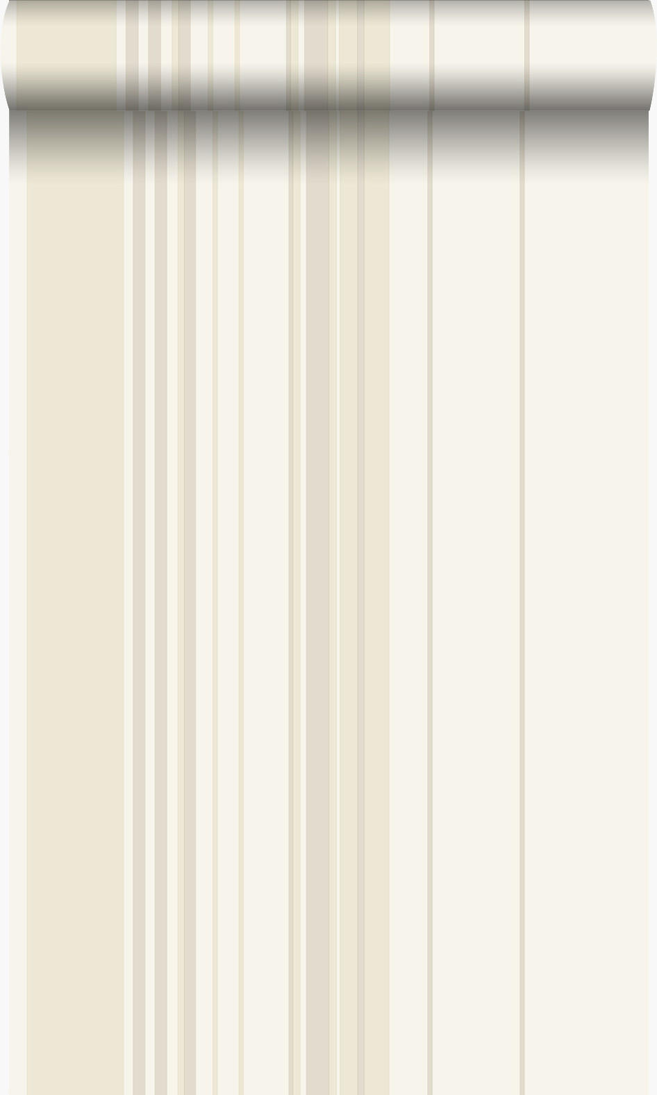 TAPETE Streifen 53 cm x 10.05 m - Weiß, Papier (53/1000cm) - Origin Wallcoverings