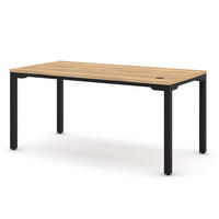 SCHREIBTISCH Höhenverstellbarer Schreibtisch Piacetta Eiche Natura Schwarz 180/80/73-118cm - Schwarz/Eiche Artisan, Holzwerkstoff/Metall (80/180/125cm) - ASSMANN