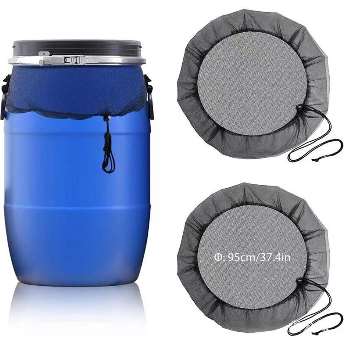 REGENTONNENNETZ 2-teiliges Set 60 cm - Blau, Textil (95/1/95cm)