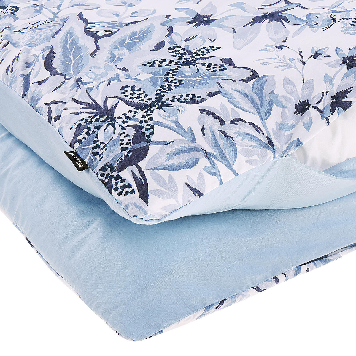 BETTWÄSCHE SET Ballard 155x220 cm - Blau, Textil (155/220cm) - Beliani