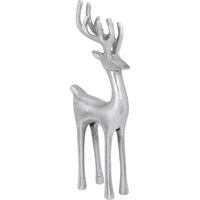 WEIHNACHTSFIGUR Rentier 35 cm - Silberfarben, Metall (6/35/14cm) - Home Styling Collection