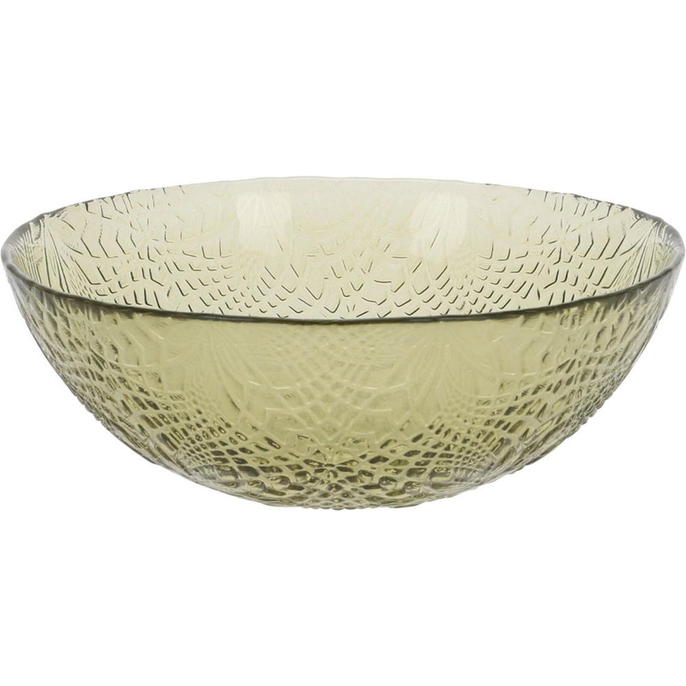 SCHALE Glas Grün 15/15/5 cm Glas - Grün, Glas (15cm) - Mondex