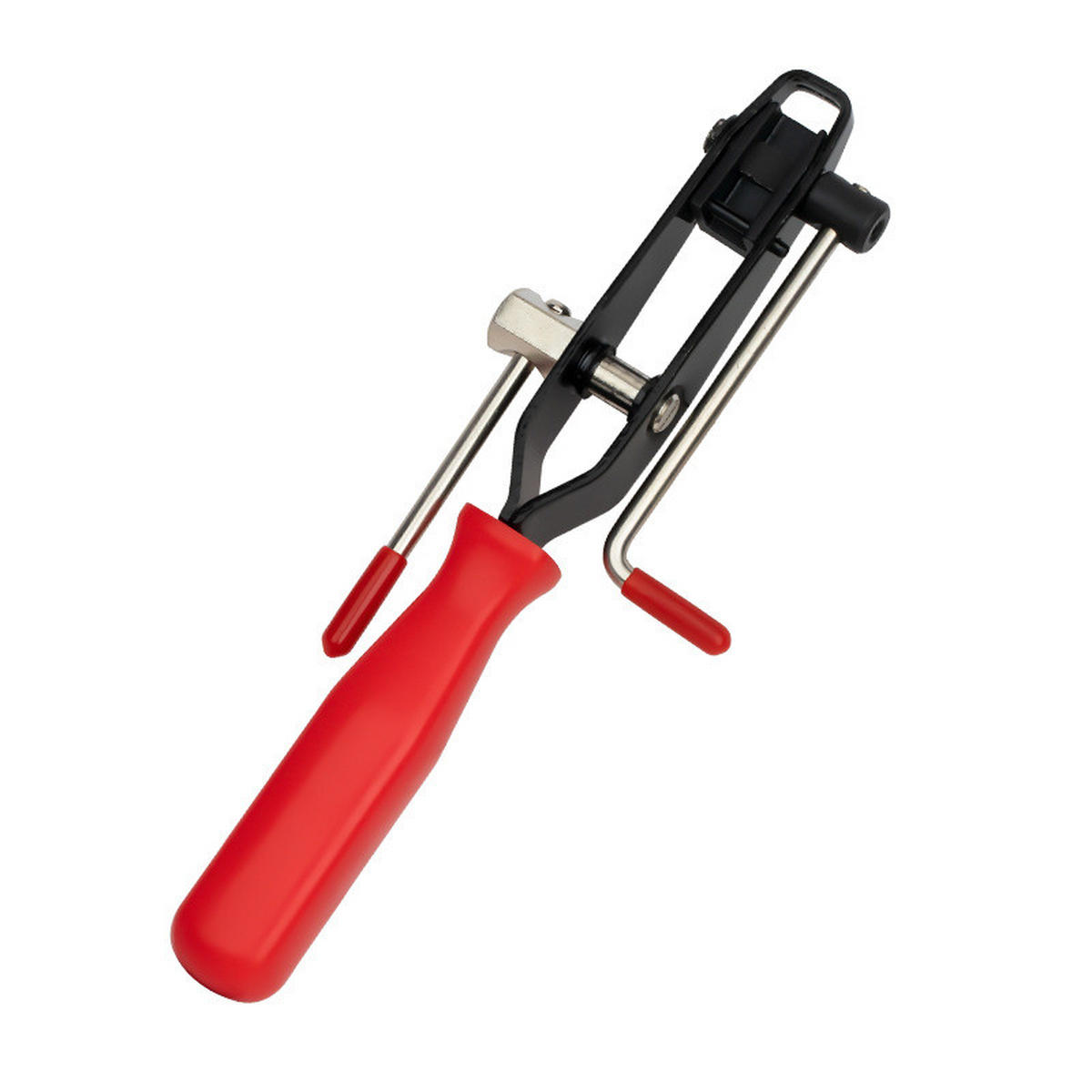 KLEMMZANGE – Rutschfeste Griffe – Länge 22 cm – Geeignet für universelle Achsmanschetten-Schellen - Schwarz, Metall (3.3/6/24cm) - DCA