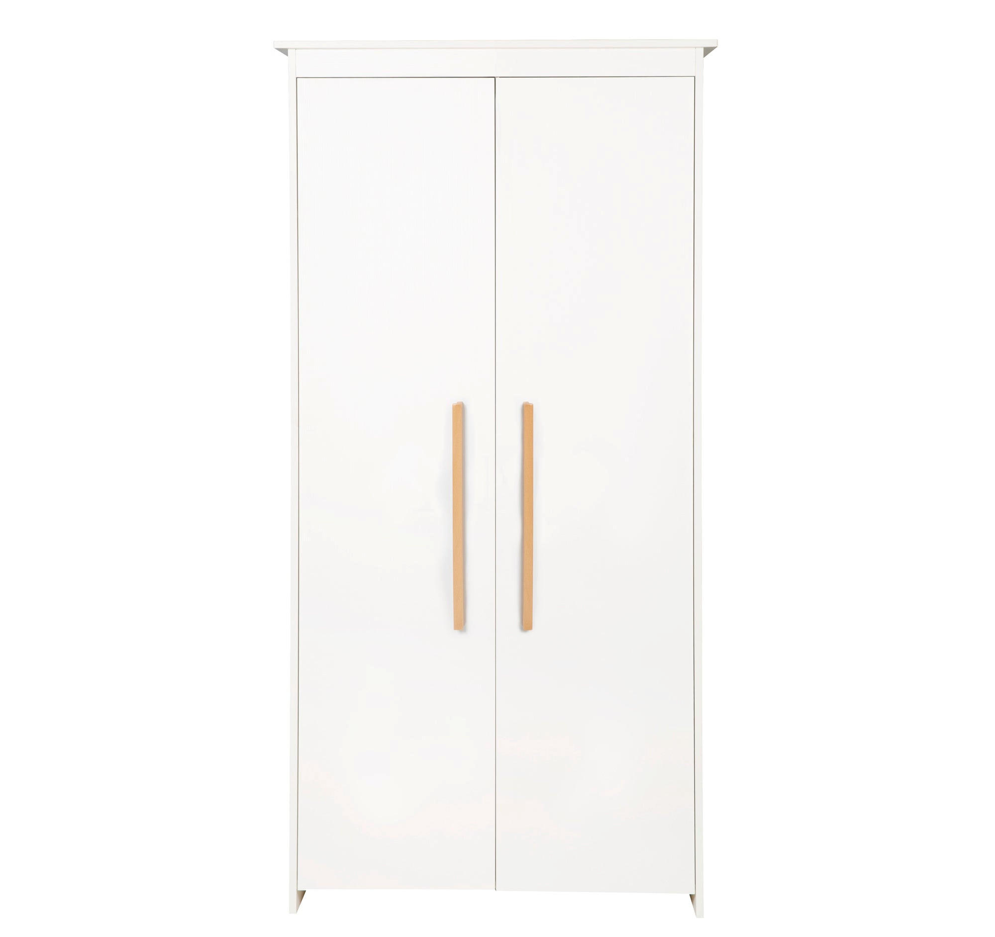KLEIDERSCHRANK Lilo 2-türig - Weiß, Holzwerkstoff (96/190/50cm) - Roba
