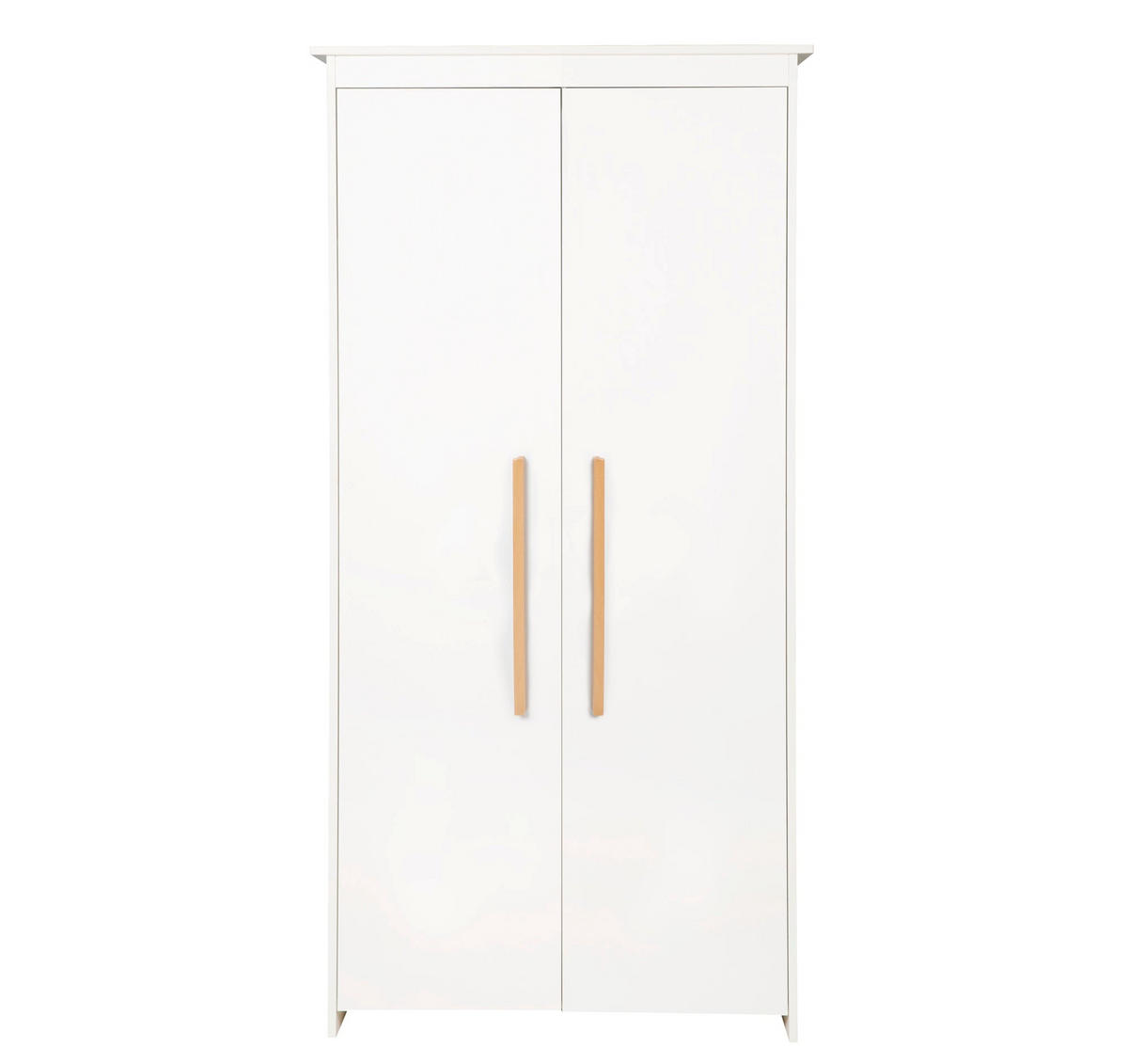 KLEIDERSCHRANK Lilo 2-türig - Weiß, Holzwerkstoff (96/190/50cm) - Roba