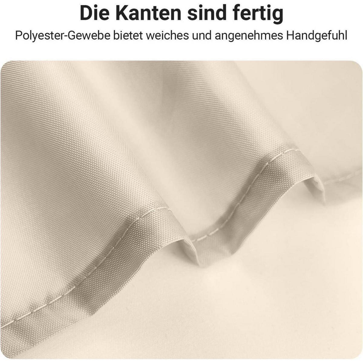 DUSCHVORHANG 100x170 cm Beige Wasserabweisend Beschwerter Saum - Beige, Textil (100/170cm)
