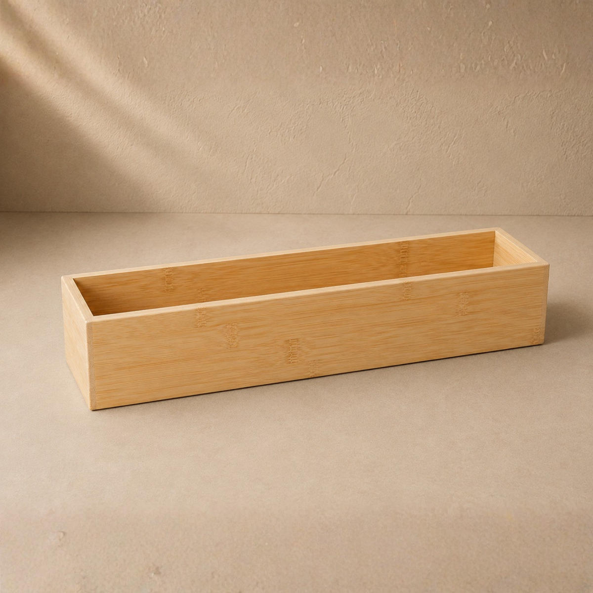 SCHREIBTISCHORGANIZER Bambus 38/8/7 cm - Beige, Naturmaterialien (38/8/7cm) - BOXIMO