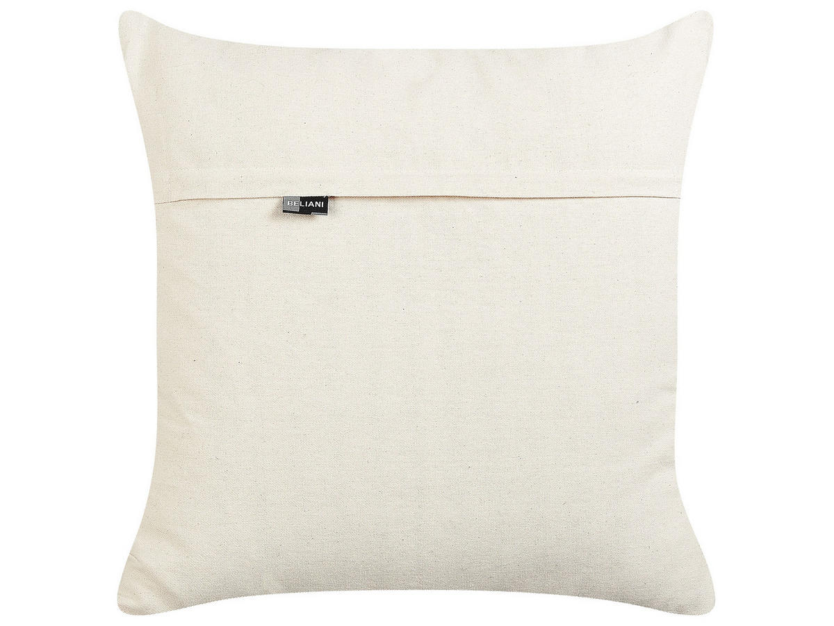 DEKOKISSEN Beige 50/50 cm Khora - Beige, Naturmaterialien/Textil (50/50cm) - Beliani