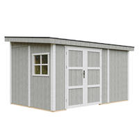 GARTENHAUS 8,68 m² - H231x248x412 cm - Ohne Boden und Seitenwand – M939B-TUNDRA GREY - Grau, Holz (236/231/368cm) - Timbela