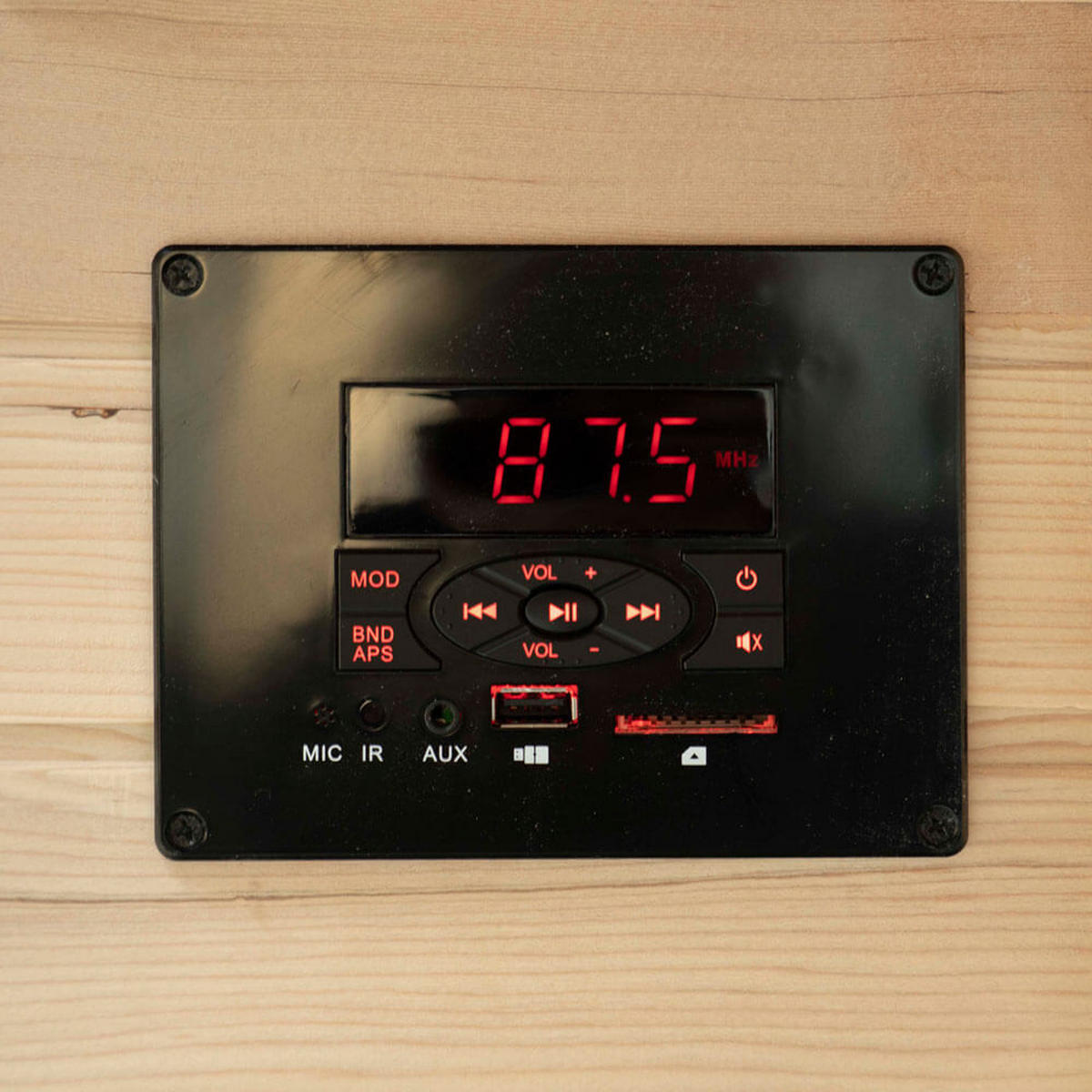 INFRAROTKABINE REDSUN L - 153 x 110 cm für 3 Personen - Braun, Holz (153/190/110cm) - Home Deluxe
