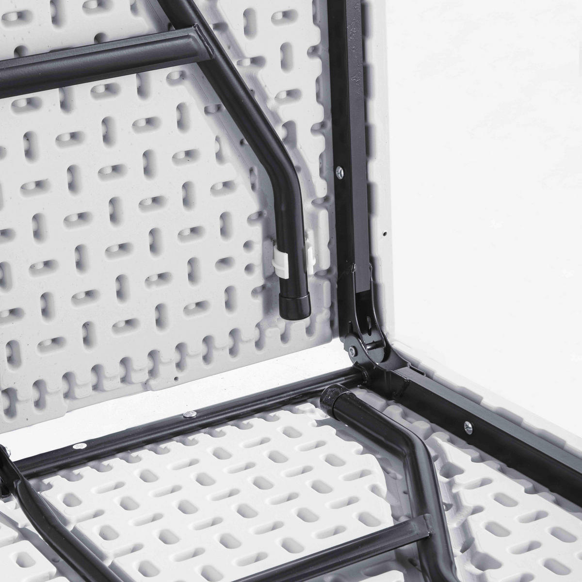 GARTENTISCH ausziehbar, Weiß - Weiß, Metall (180/70/74cm) - Oviala