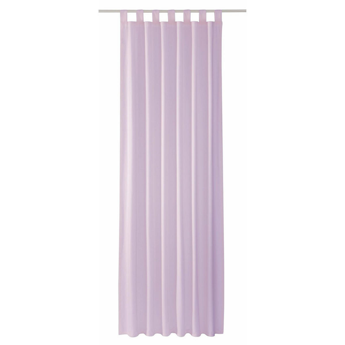 SCHLAUFENVORHANG IM UNI DESIGN DOVE Blickdicht - Flieder, Textil (140/0.5/255cm) - Tom Tailor