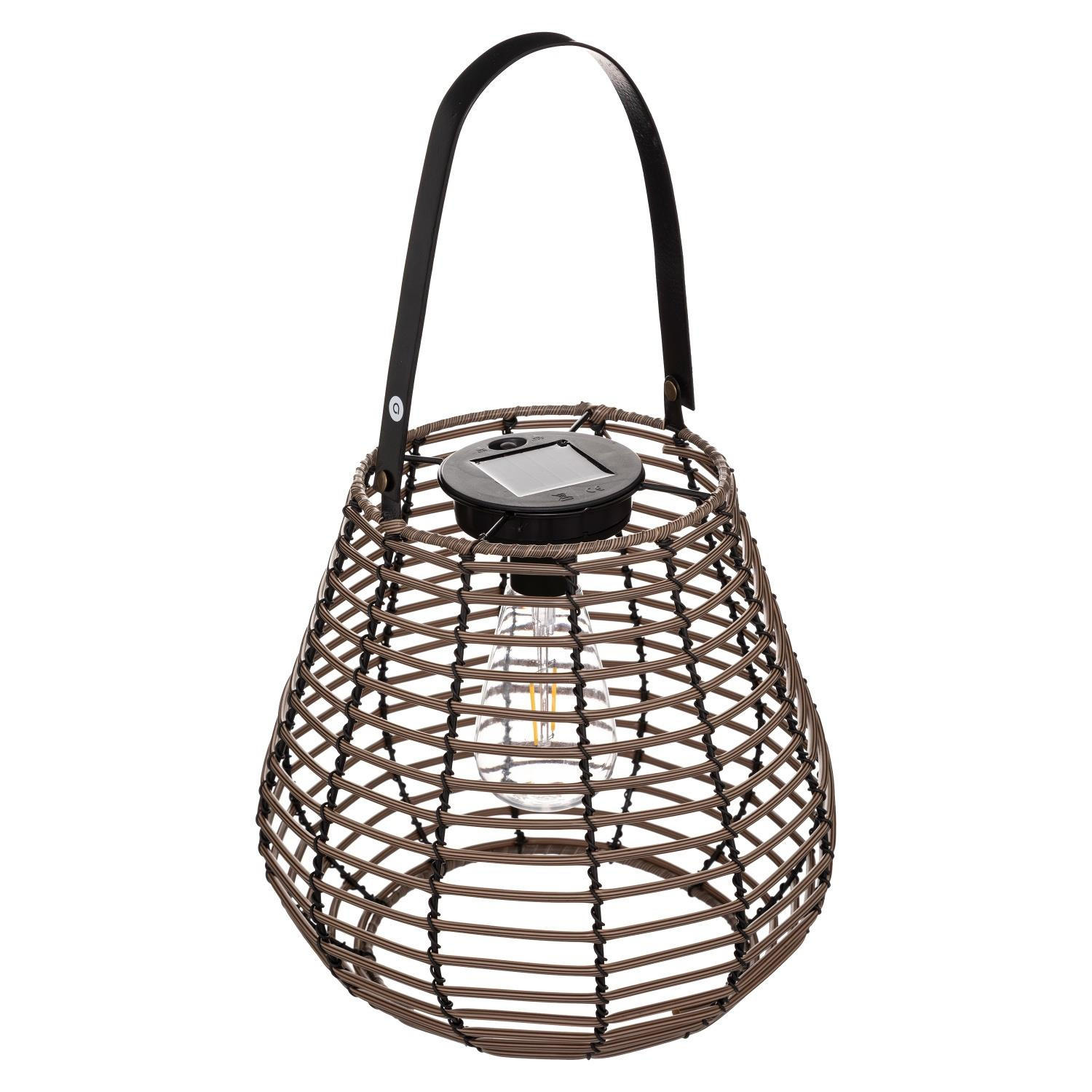 SOLAR-LATERNE Viky H. 26 cm - Braun, Metall (24/24/26cm) - Atmosphera Createur d´interieur