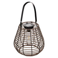 SOLAR-LATERNE Viky H. 26 cm - Braun, Metall (24/24/26cm) - Atmosphera Createur d´interieur